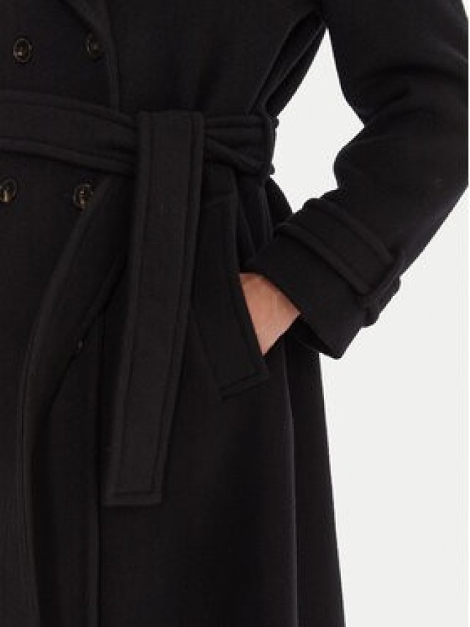 Marella Płaszcz wełniany Balcone 2523016112 Czarny Regular Fit