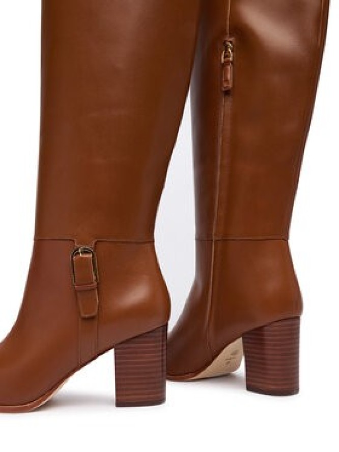 LAUREN RALPH LAUREN Kozaki Rlyn Bk T Hl Bo Tal 802P15660001 Brązowy