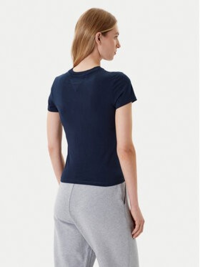 Tommy Jeans T-Shirt Linear DW0DW21164 Granatowy Slim Fit