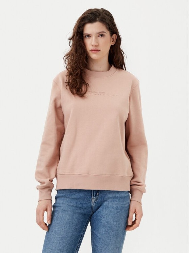 Calvin Klein Jeans Bluza Institutional Graphic J20J224731 Pomarańczowy Regular Fit