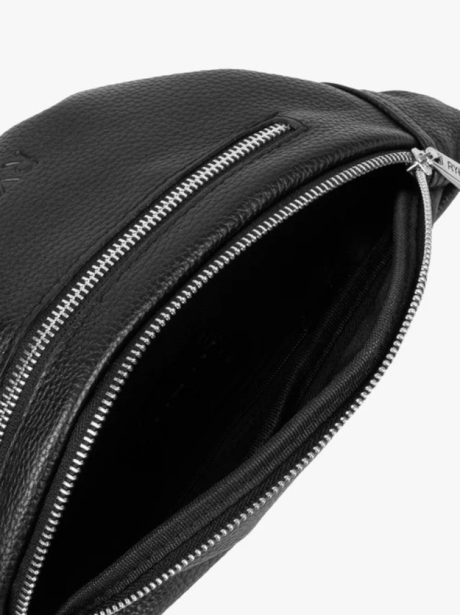 Czarna torebka nerka - crossbody