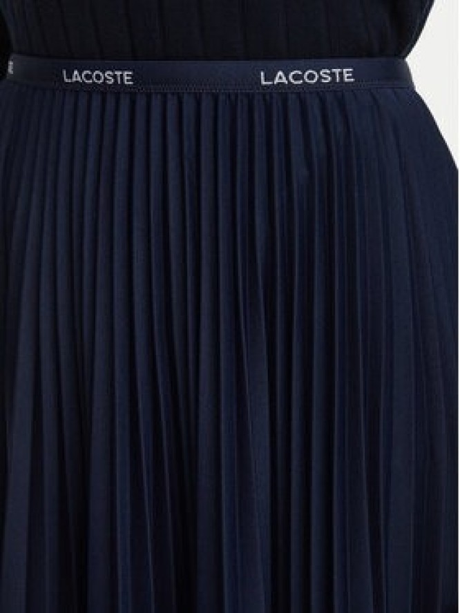 Lacoste Spódnica plisowana JF1402 Granatowy Regular Fit