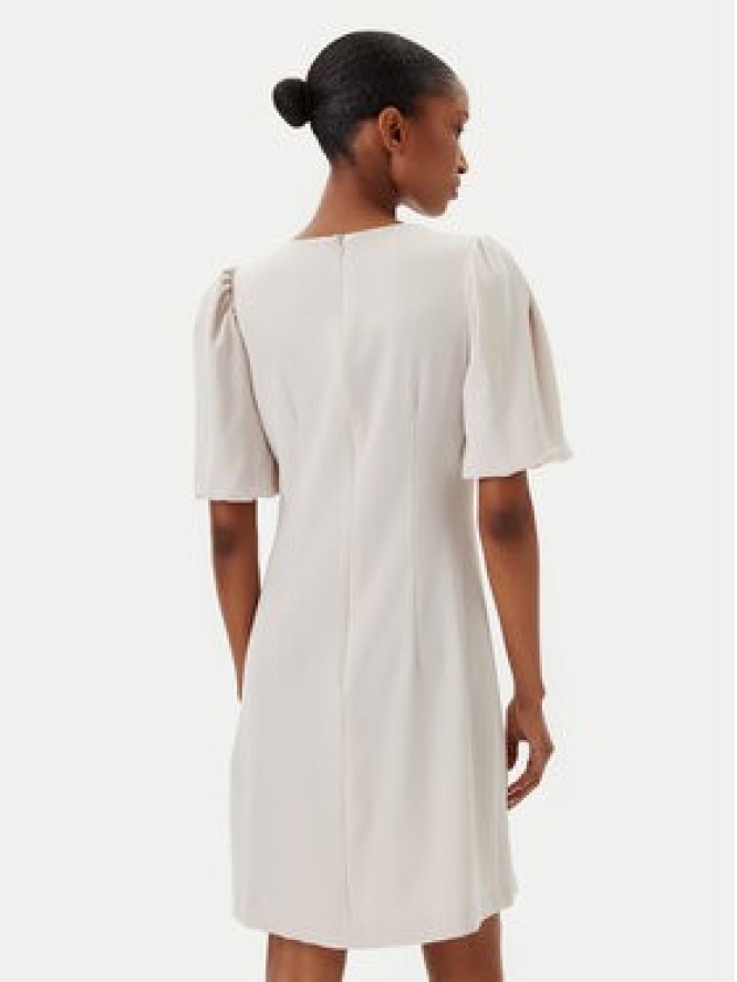 Haveone Sukienka koktajlowa AFS-N019 Écru Regular Fit