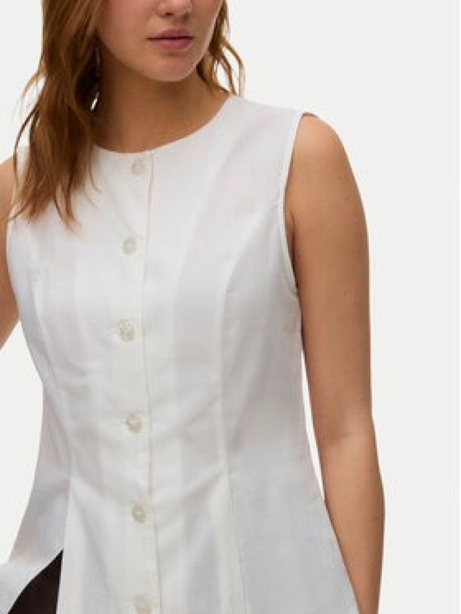 Vero Moda Kamizelka Selma 10345675 Biały Regular Fit