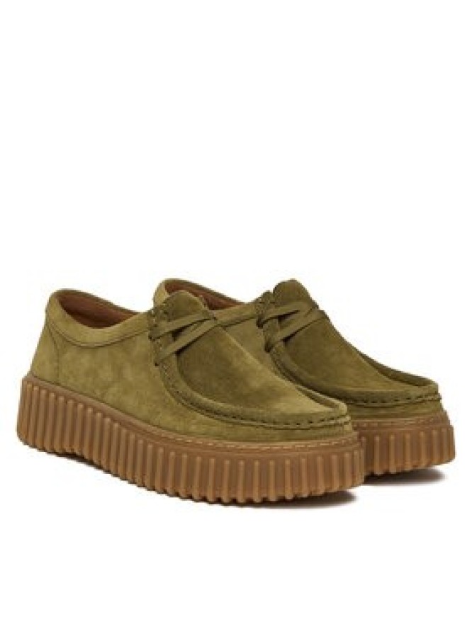 Clarks Półbuty Torhill Bee 26184586 Khaki