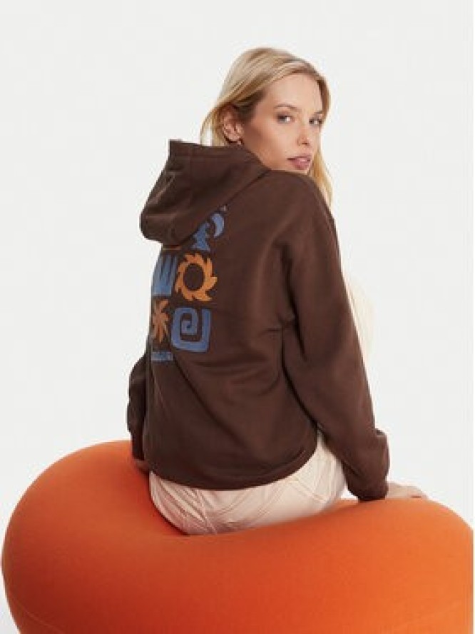 Quiksilver Bluza EQWFT03189 Brązowy Regular Fit