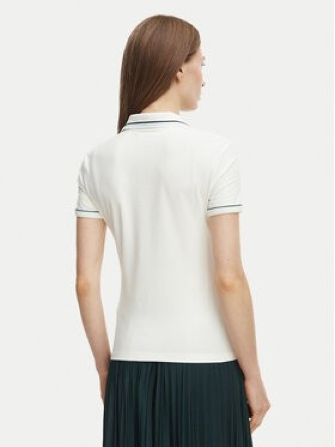 Lacoste Polo DF5284 Kremowy Slim Fit