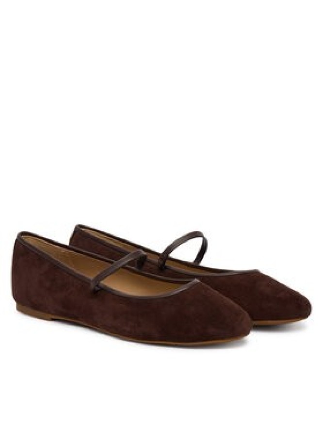 LAUREN RALPH LAUREN Baleriny Jayna Mj Fl 802P18425004 Brązowy