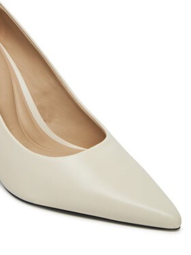 Calvin Klein Szpilki Pump 90 Pointy Hw Bar Lth HW0HW02527 Beżowy