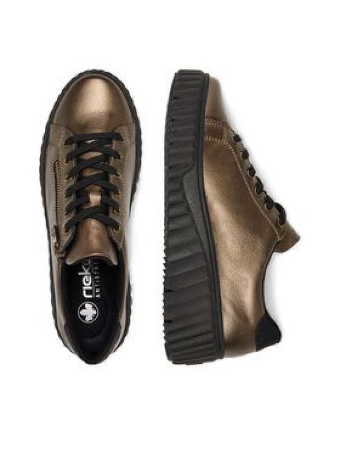 Rieker Sneakersy N2501-90 Złoty