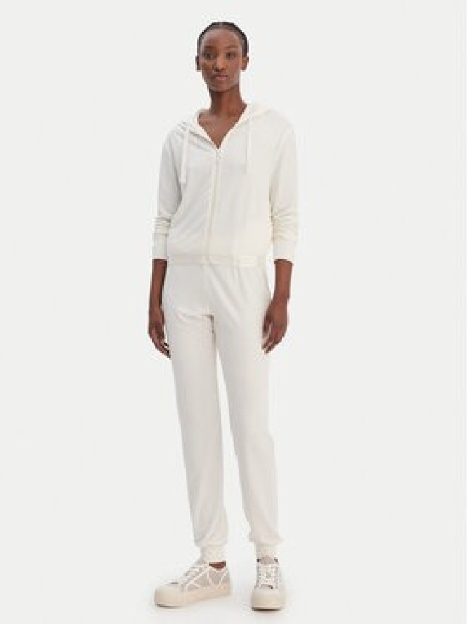 Guess Spodnie dresowe O6GB01 KCQP2 Écru Regular Fit