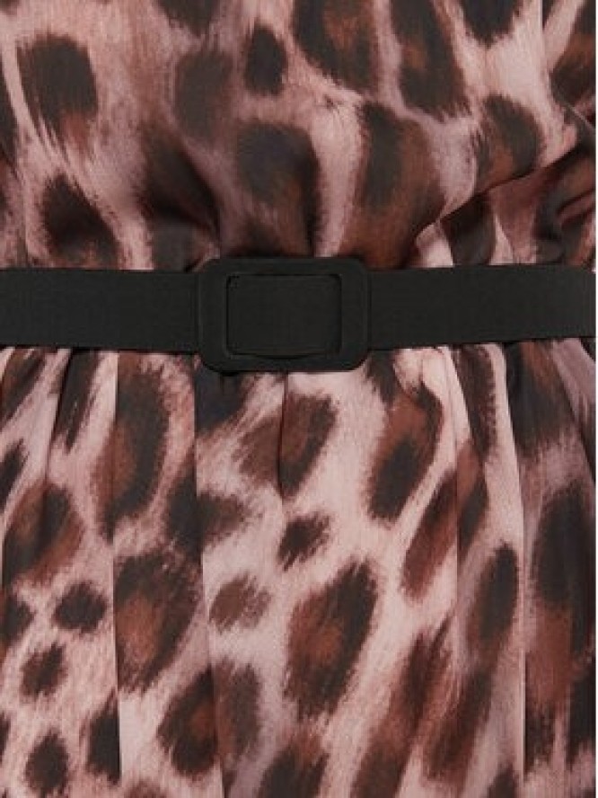 Rinascimento Sukienka codzienna CFC0121279003 Brązowy Slim Fit