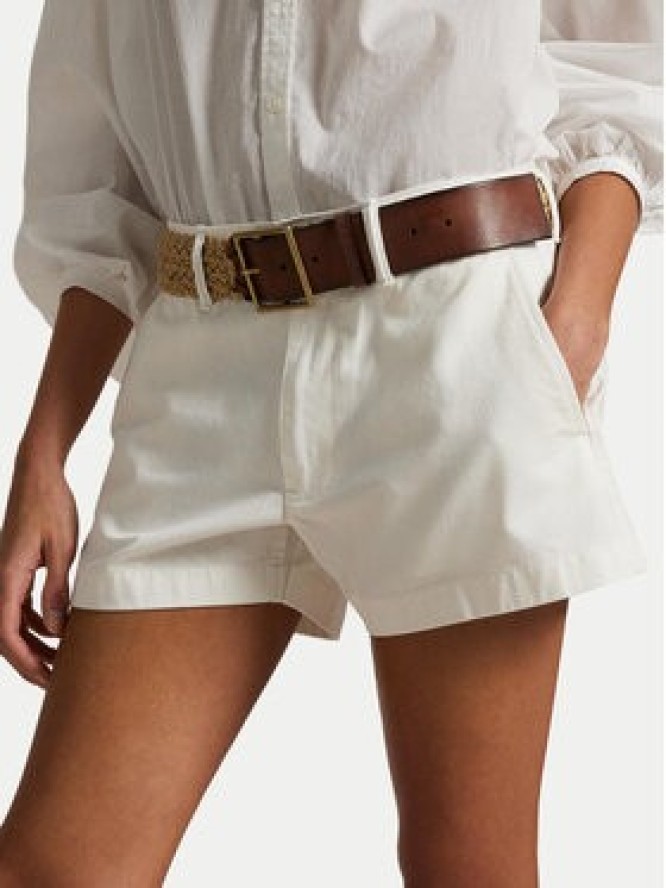 Polo Ralph Lauren Szorty materiałowe 211963798002 Biały Straight Fit