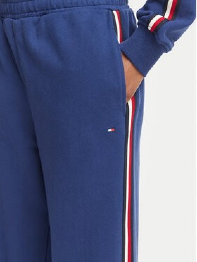 Tommy Hilfiger Spodnie dresowe UW0UW06628 Niebieski Wide Leg