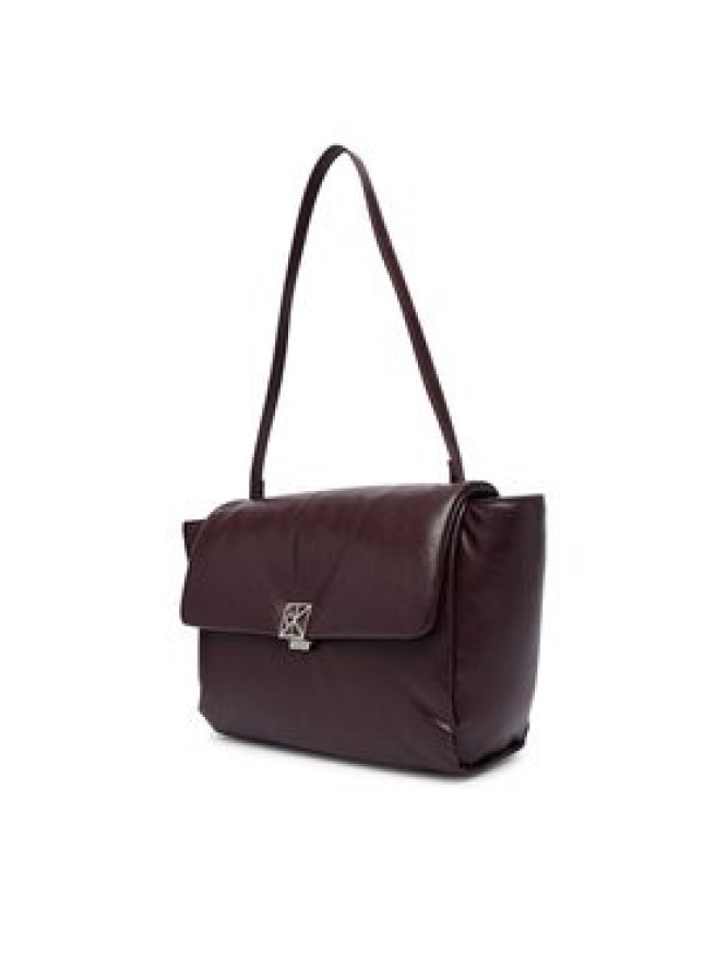 Calvin Klein Torebka Emblem Hw Padded Satchel LV04F3615G Bordowy