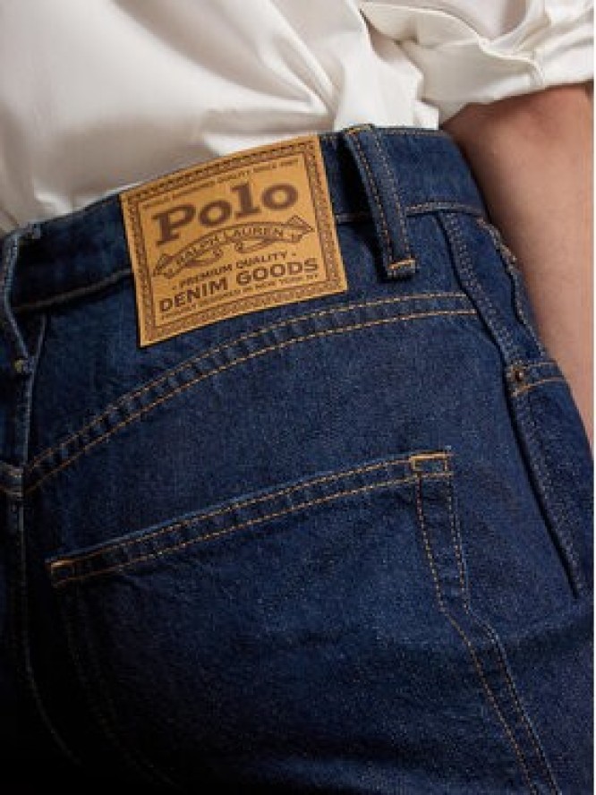 Polo Ralph Lauren Jeansy 211B29852001 Granatowy Mom Fit
