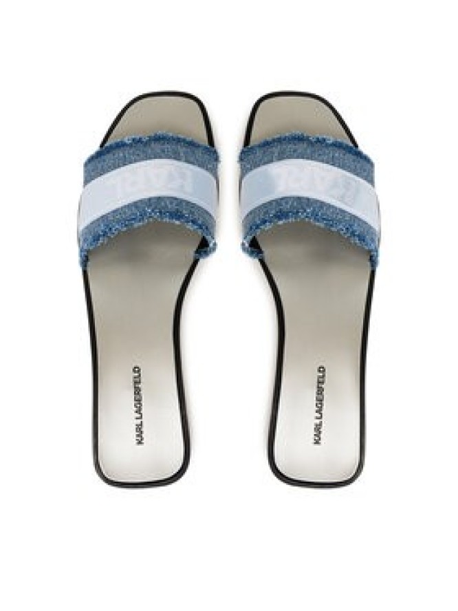 KARL LAGERFELD Klapki Skoot II KL80411 Niebieski