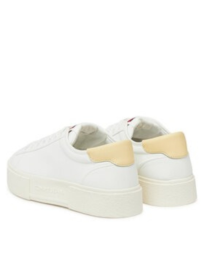 Tommy Jeans Sneakersy Tjw Flatform Canvas Sneaker EN0EN02792 Écru