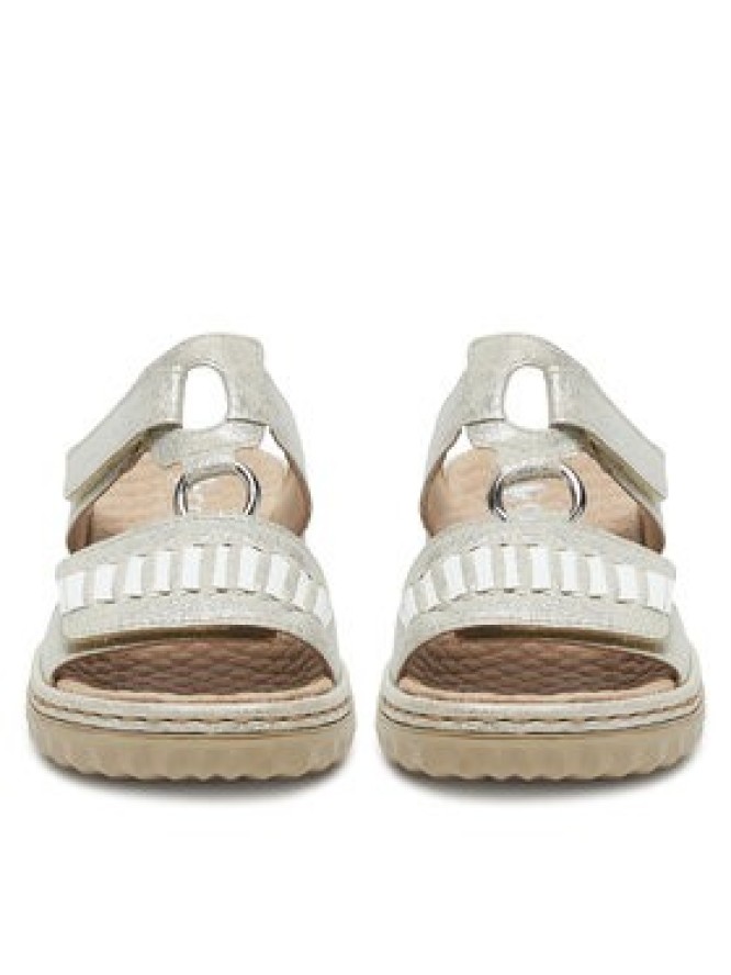 Rieker Klapki 60481-40 Srebrny