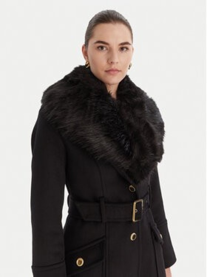 Marciano Guess Płaszcz wełniany 5BGL26 1799Z Czarny Regular Fit