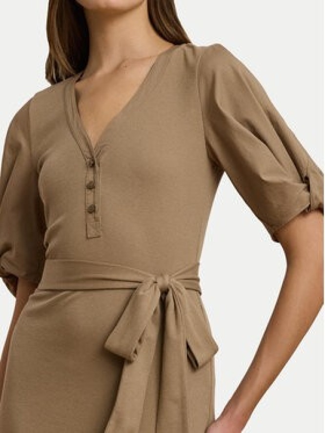LAUREN RALPH LAUREN Sukienka codzienna 250964070002 Beżowy Slim Fit