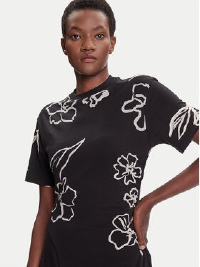 Desigual Sukienka codzienna Calma 25WWVK44 Czarny Regular Fit