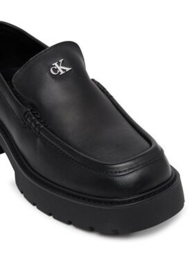 Calvin Klein Jeans Loafersy Chunky Cupsole Ru Patch Lth YW0YW01862 Czarny