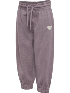 hummel hmlMINI LOOSE GLI PANTS BEE spodnie dresowe z delikatnym brokatem – GRAY