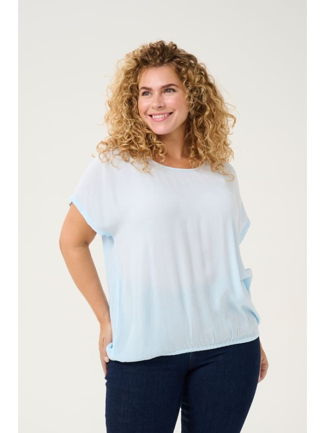 KAFFE curve Bluzka w kolorze błękitnym rozmiar: 50