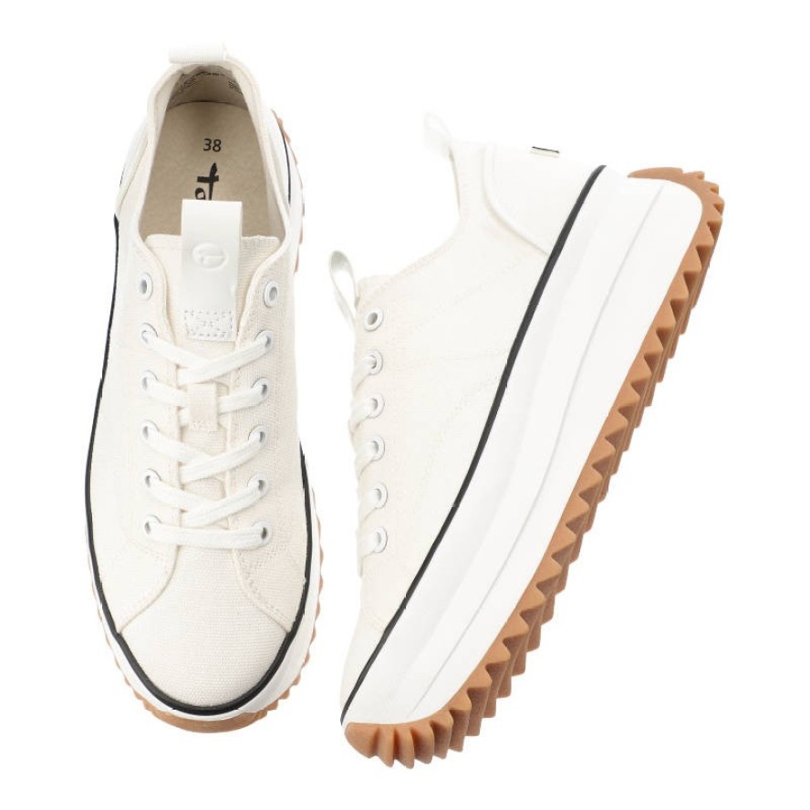 Białe Sneakersy Tamaris Wygodne Codzienne Buty Damskie
