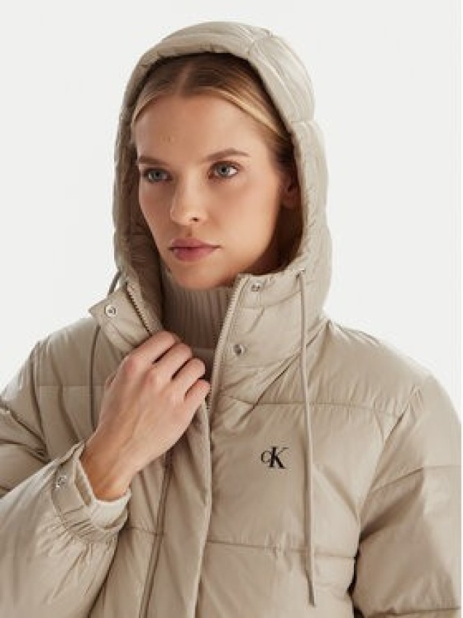 Calvin Klein Jeans Kurtka zimowa LV047D506G Beżowy Relaxed Fit