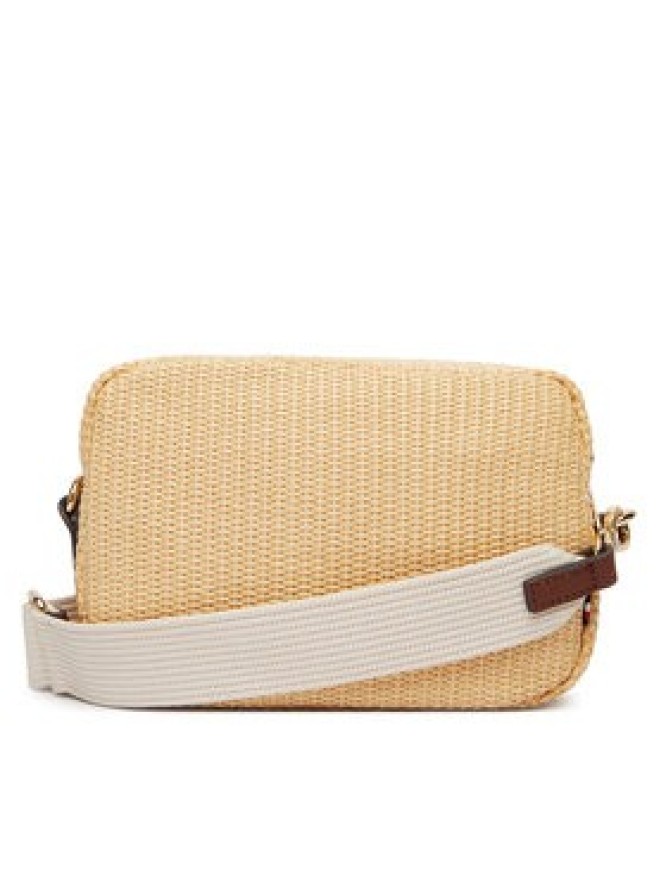 Tommy Hilfiger Torebka Popette Camera Bag Raffia AW0AW18525 Beżowy