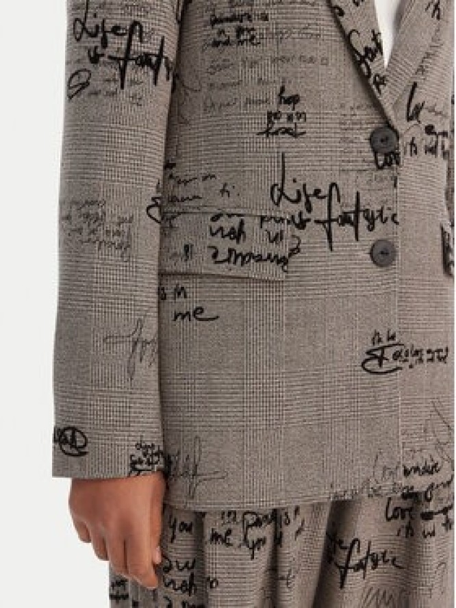 Desigual Marynarka 26SWEW03 Brązowy Regular Fit