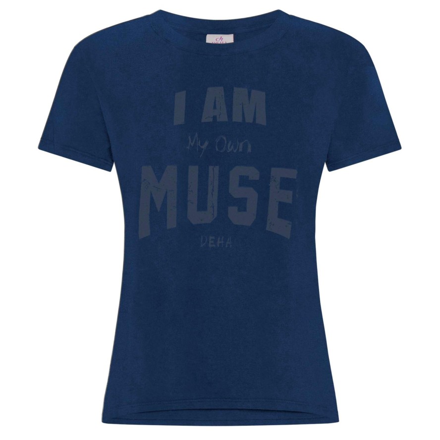 T-Shirt Deha Marbled Graphic Damskie
