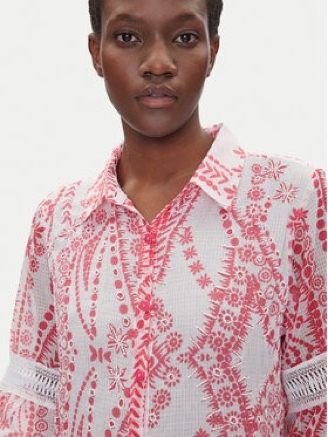 Iconique Sukienka koszulowa IC25-039 Różowy Relaxed Fit