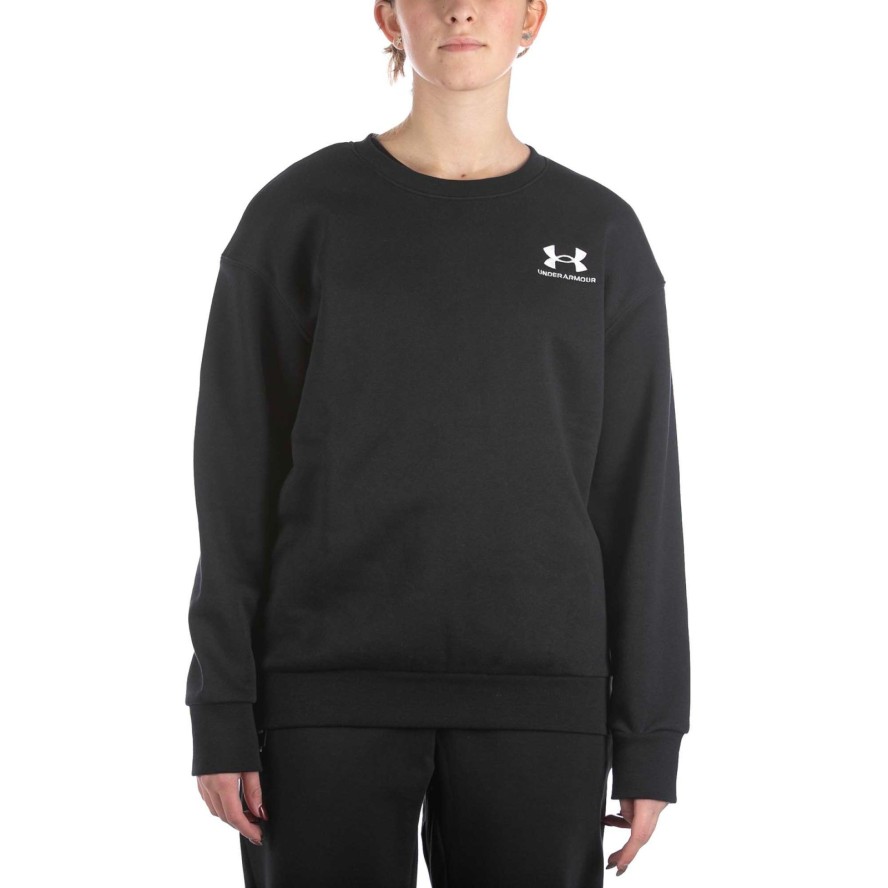 Under Armor Essential Czarna Bluza Fleece Damska