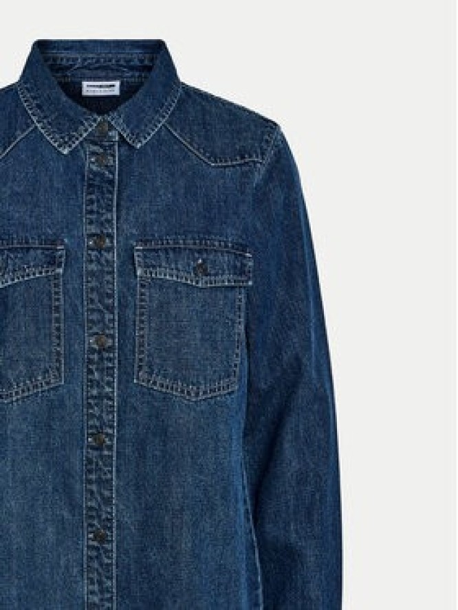 Noisy May Sukienka jeansowa New Signe 27034106 Granatowy Relaxed Fit