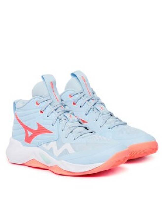 Mizuno Buty halowe Wave Momentum Pro Mid V1GC2545 Niebieski jasny