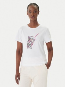 Liu Jo T-Shirt WA6237 JS923 Biały Regular Fit