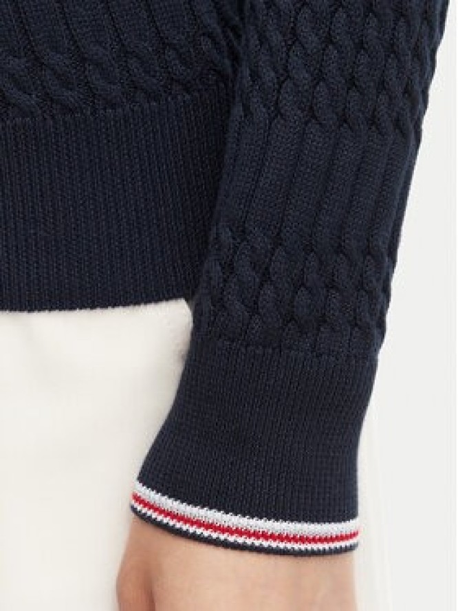 Beverly Hills Polo Club Sweter P-SS26W-M537390 Granatowy Regular Fit
