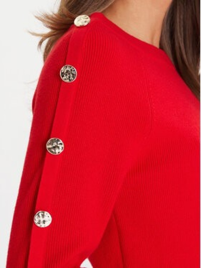 Morgan Sweter 252-MTECNA Czerwony Regular Fit