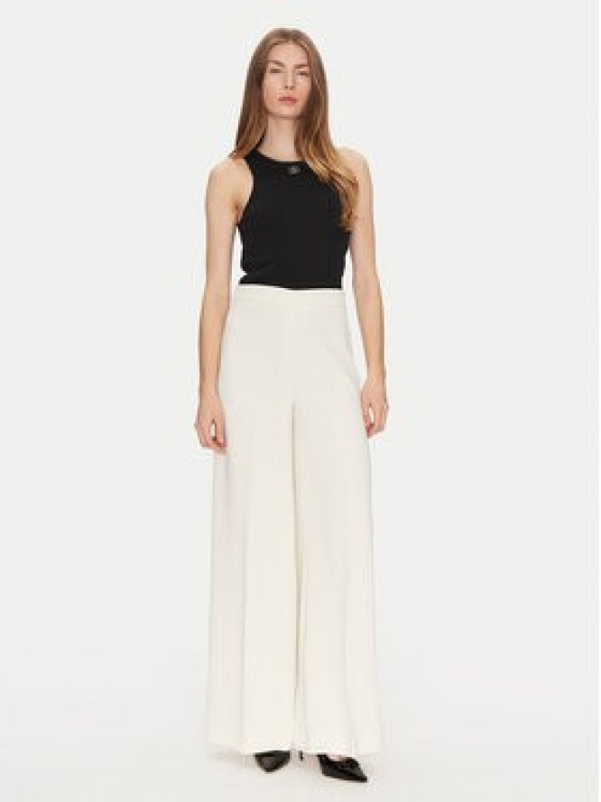 TWINSET Spodnie palazzo 251TP2102 Écru Wide Leg