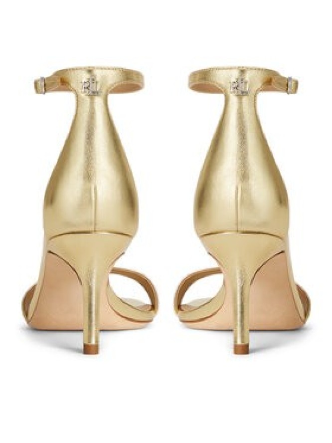 LAUREN RALPH LAUREN Sandały Allie Mid 802978207002 Złoty
