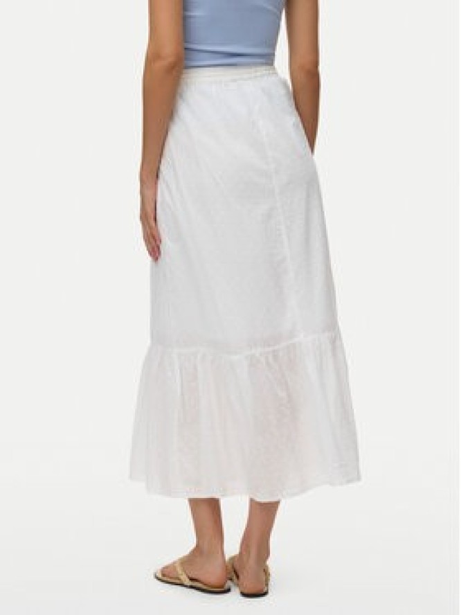 Vero Moda Spódnica midi Vmtrine 10343485 Biały Regular Fit