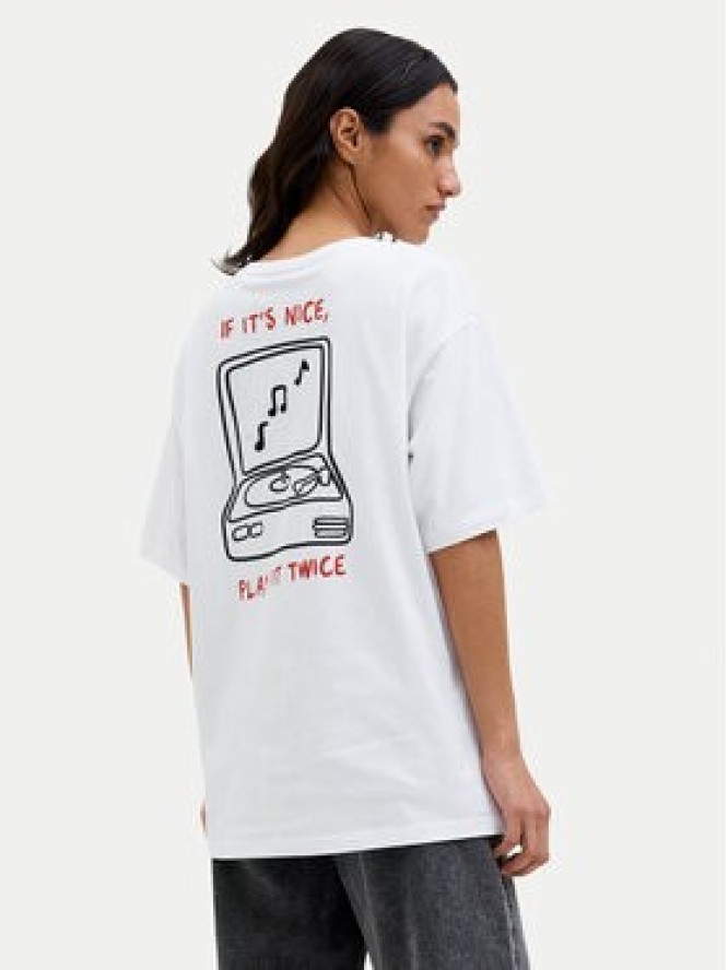 JJXX T-Shirt Nina 12273776 Biały Loose Fit