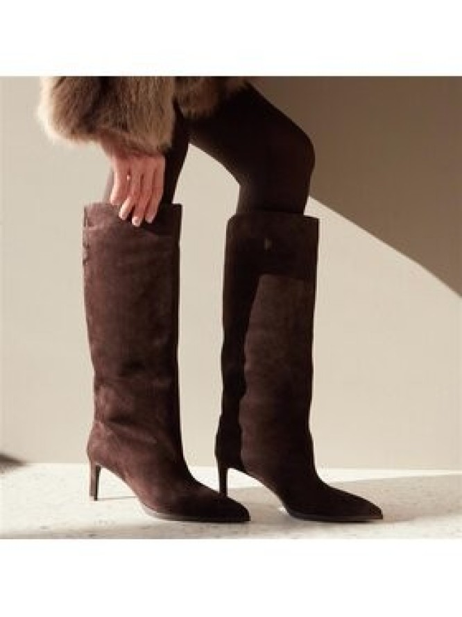 Naked Wolfe Kozaki Stated Bordowy