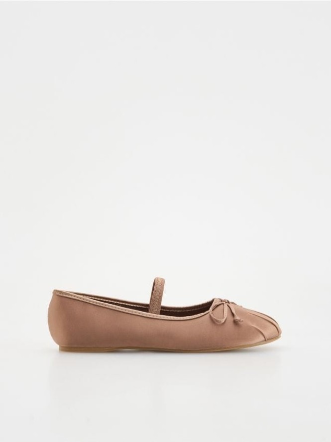 Baleriny z kokardą - jasnofioletowy