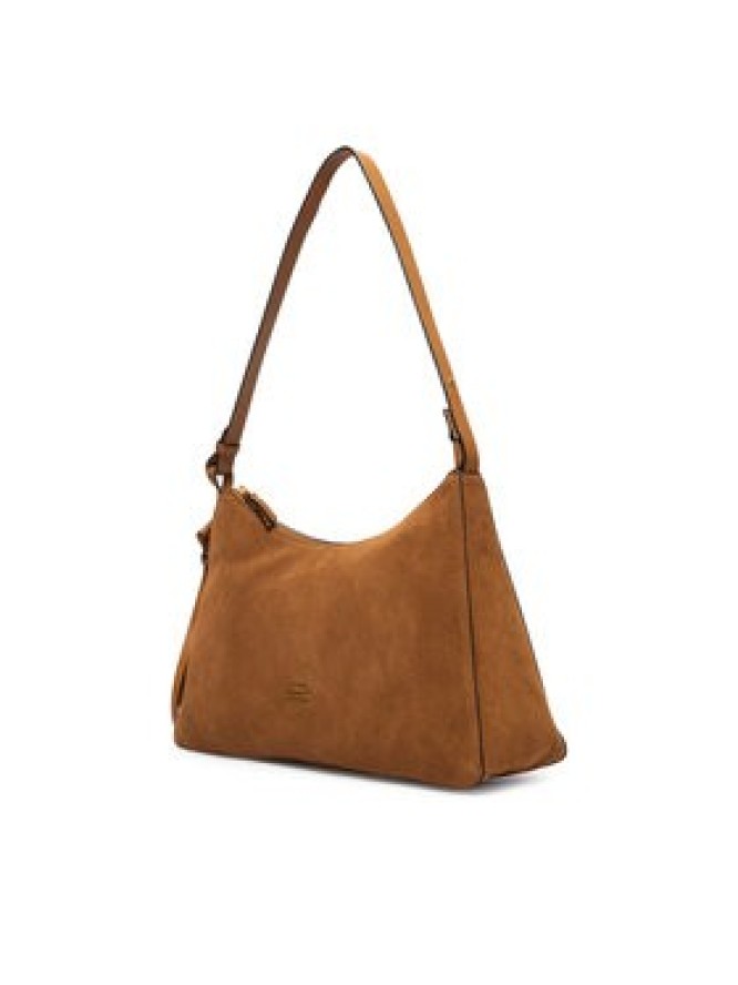 Tommy Hilfiger Torebka Th Statement Shoulder Bag Suede AW0AW18824 Brązowy