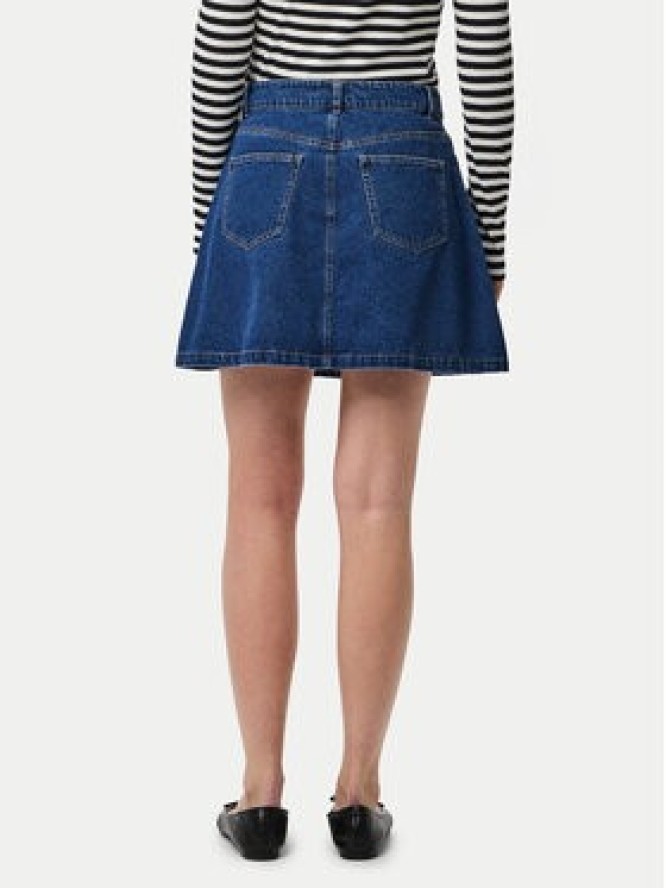 Pieces Spódnica jeansowa Abbi 17154546 Granatowy Regular Fit