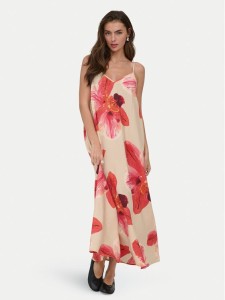ONLY Sukienka letnia Resi 15372628 Beżowy jasny Regular Fit